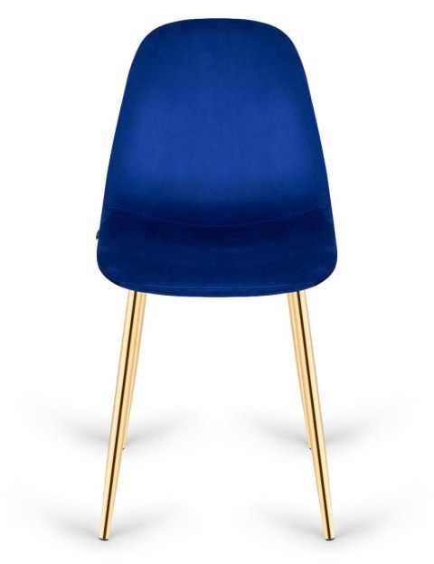 Krzesło tapicerowane GIULIA VELVET BLUE GOLD Lugano Krzesło tapicerowane GIULIA VELVET BLUE GOLD Lugano