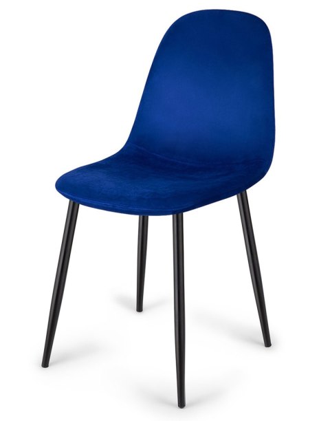 Krzesło tapicerowane GIULIA VELVET BLUE Lugano Krzesło tapicerowane GIULIA VELVET BLUE Lugano