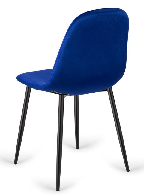 Krzesło tapicerowane GIULIA VELVET BLUE Lugano Krzesło tapicerowane GIULIA VELVET BLUE Lugano