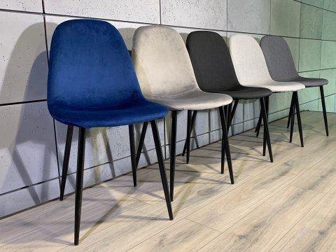 Krzesło tapicerowane GIULIA VELVET BLUE Lugano Krzesło tapicerowane GIULIA VELVET BLUE Lugano