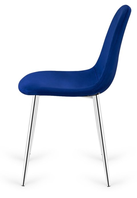 Krzesło tapicerowane GIULIA VELVET BLUE SILVER Lugano Krzesło tapicerowane GIULIA VELVET BLUE SILVER Lugano