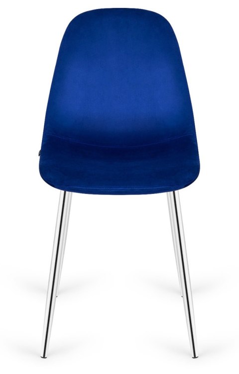 Krzesło tapicerowane GIULIA VELVET BLUE SILVER Lugano Krzesło tapicerowane GIULIA VELVET BLUE SILVER Lugano