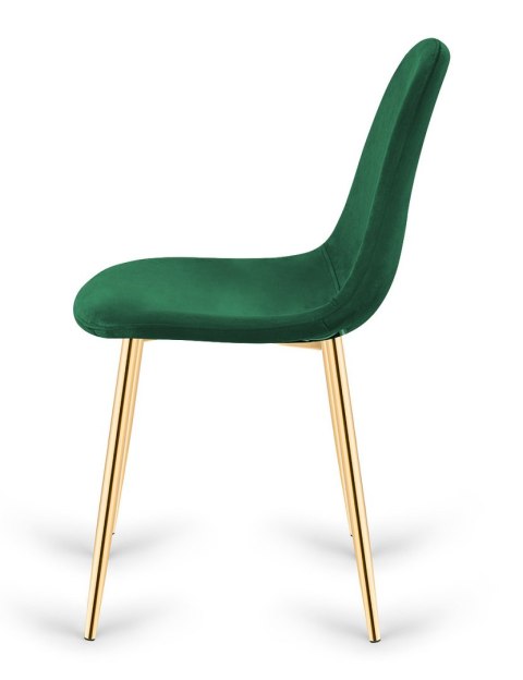 Krzesło tapicerowane GIULIA VELVET GREEN GOLD Lugano Krzesło tapicerowane GIULIA VELVET GREEN GOLD Lugano