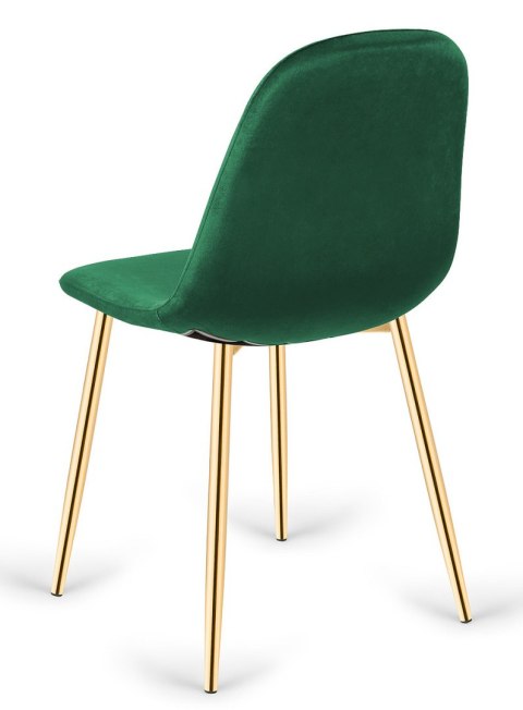 Krzesło tapicerowane GIULIA VELVET GREEN GOLD Lugano Krzesło tapicerowane GIULIA VELVET GREEN GOLD Lugano