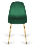 Krzesło tapicerowane GIULIA VELVET GREEN GOLD Lugano