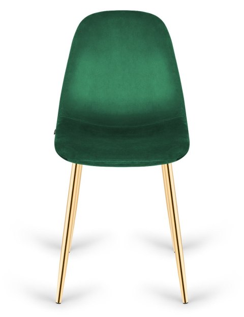 Krzesło tapicerowane GIULIA VELVET GREEN GOLD Lugano Krzesło tapicerowane GIULIA VELVET GREEN GOLD Lugano