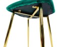 Krzesło tapicerowane GIULIA VELVET GREEN GOLD Lugano