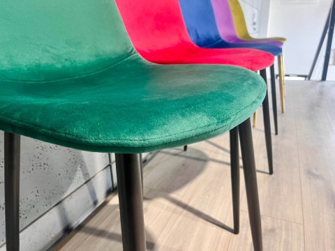 Krzesło tapicerowane GIULIA VELVET GREEN Lugano Krzesło tapicerowane GIULIA VELVET GREEN Lugano