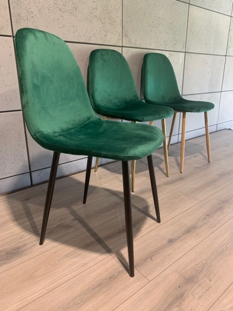 Krzesło tapicerowane GIULIA VELVET GREEN Lugano Krzesło tapicerowane GIULIA VELVET GREEN Lugano