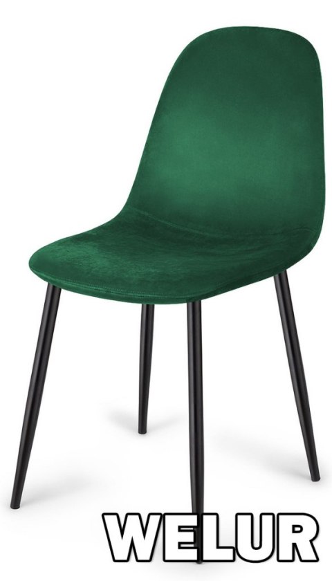 Krzesło tapicerowane GIULIA VELVET GREEN Lugano Krzesło tapicerowane GIULIA VELVET GREEN Lugano