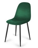 Krzesło tapicerowane GIULIA VELVET GREEN Lugano