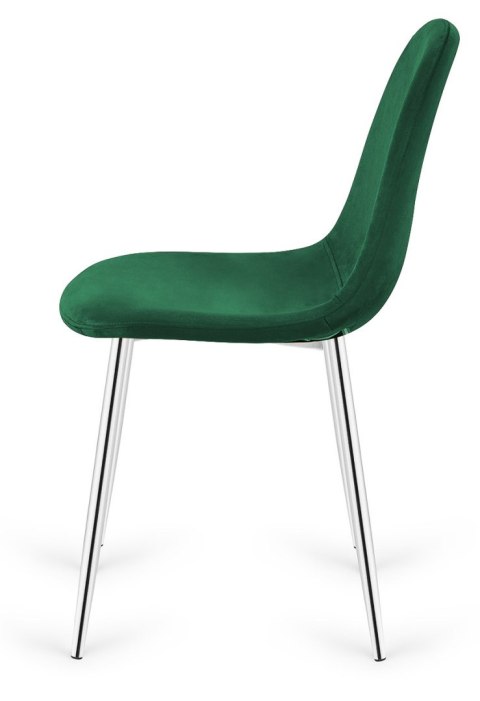 Krzesło tapicerowane GIULIA VELVET GREEN SILVER Lugano Krzesło tapicerowane GIULIA VELVET GREEN SILVER Lugano