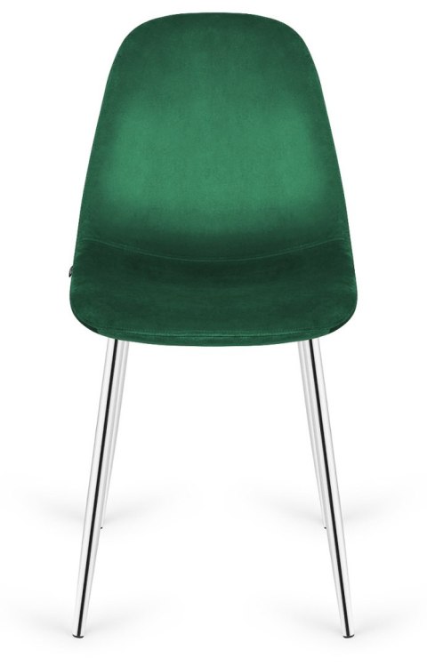 Krzesło tapicerowane GIULIA VELVET GREEN SILVER Lugano Krzesło tapicerowane GIULIA VELVET GREEN SILVER Lugano
