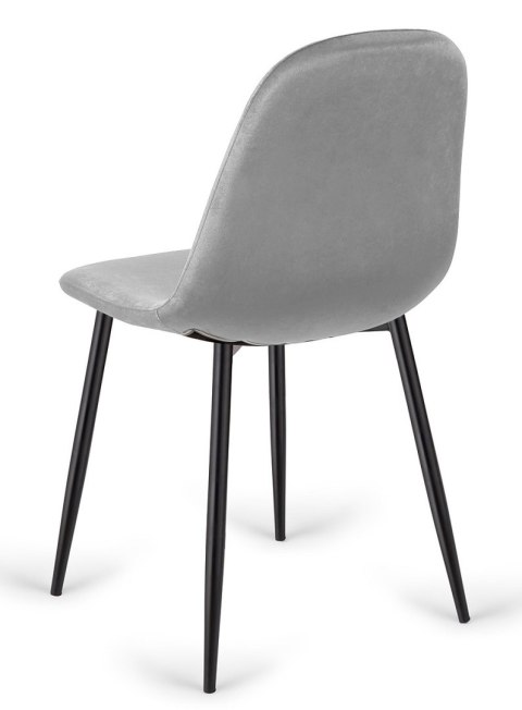 Krzesło tapicerowane GIULIA VELVET GREY Lugano Krzesło tapicerowane GIULIA VELVET GREY Lugano