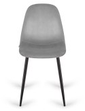 Krzesło tapicerowane GIULIA VELVET GREY Lugano