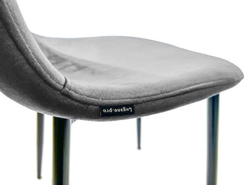 Krzesło tapicerowane GIULIA VELVET GREY Lugano Krzesło tapicerowane GIULIA VELVET GREY Lugano