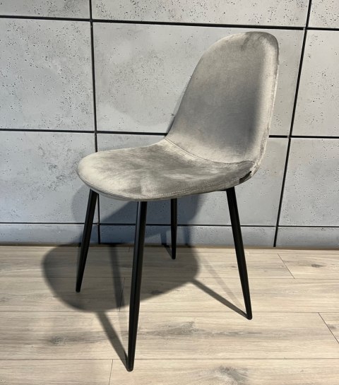 Krzesło tapicerowane GIULIA VELVET GREY Lugano Krzesło tapicerowane GIULIA VELVET GREY Lugano