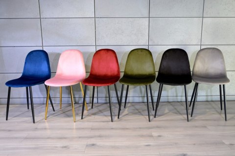 Krzesło tapicerowane GIULIA VELVET GREY Lugano Krzesło tapicerowane GIULIA VELVET GREY Lugano