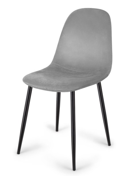 Krzesło tapicerowane GIULIA VELVET GREY Lugano Krzesło tapicerowane GIULIA VELVET GREY Lugano