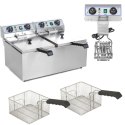 Frytownica elektryczna dwukomorowa TIMER 2x9L Royal Catering