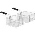 Frytownica podwójna dwukomorowa z kranami 400V - 2x10L Royal Catering
