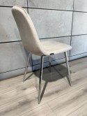 Krzesło tapicerowane GIULIA VELVET GREY SILVER Lugano