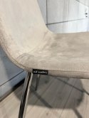 Krzesło tapicerowane GIULIA VELVET GREY SILVER Lugano