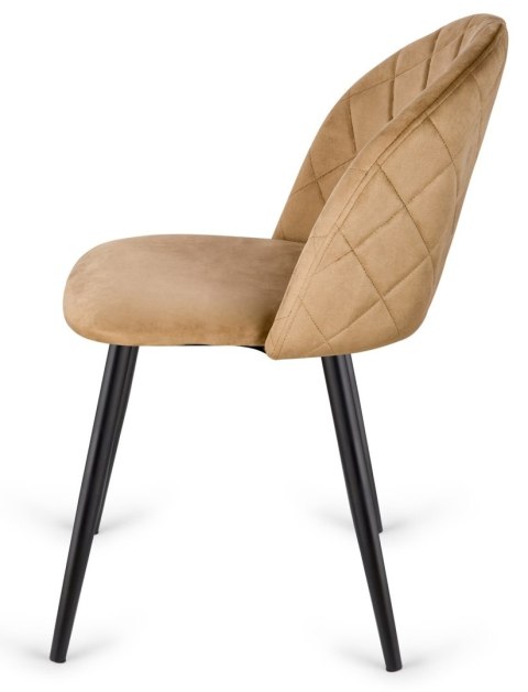 Krzesło tapicerowane GLORIA DIAMOND BEIGE VELVET OUTLET Lugano Krzesło tapicerowane GLORIA DIAMOND BEIGE VELVET OUTLET Lugano