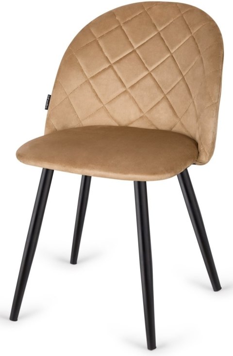 Krzesło tapicerowane GLORIA DIAMOND BEIGE VELVET OUTLET Lugano Krzesło tapicerowane GLORIA DIAMOND BEIGE VELVET OUTLET Lugano