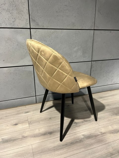 Krzesło tapicerowane GLORIA DIAMOND BEIGE VELVET OUTLET Lugano Krzesło tapicerowane GLORIA DIAMOND BEIGE VELVET OUTLET Lugano