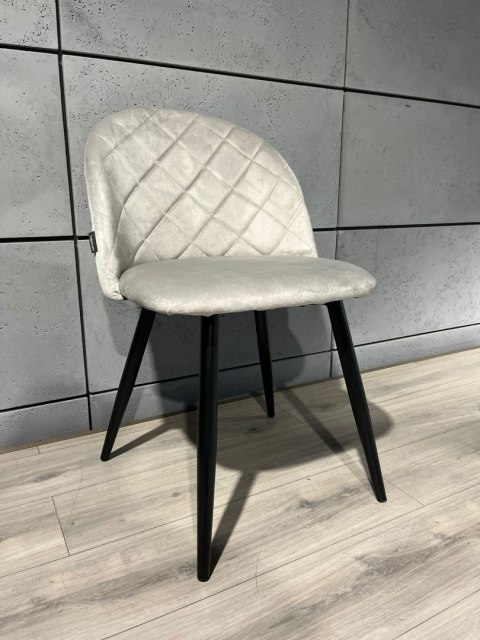 Krzesło tapicerowane GLORIA DIAMOND GREY VELVET Lugano Krzesło tapicerowane GLORIA DIAMOND GREY VELVET Lugano