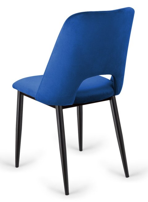 Krzesło tapicerowane GOTI BLUE VELVET Lugano Krzesło tapicerowane GOTI BLUE VELVET Lugano