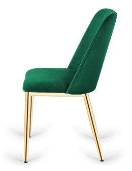 Krzesło tapicerowane GOTI GREEN VELVET GOLD Lugano