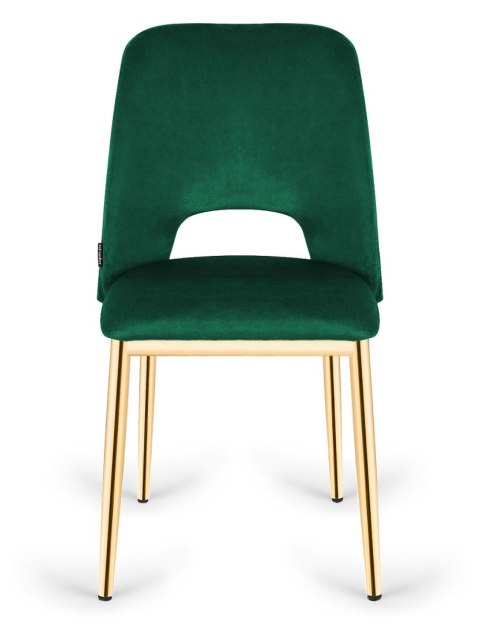 Krzesło tapicerowane GOTI GREEN VELVET GOLD Lugano Krzesło tapicerowane GOTI GREEN VELVET GOLD Lugano