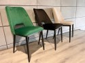 Krzesło tapicerowane GOTI GREEN VELVET GOLD Lugano