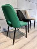 Krzesło tapicerowane GOTI GREEN VELVET GOLD Lugano