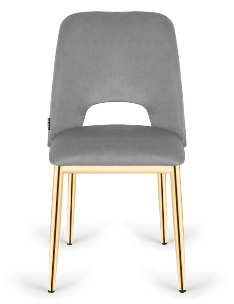 Krzesło tapicerowane GOTI GREY VELVET GOLD Lugano Krzesło tapicerowane GOTI GREY VELVET GOLD Lugano