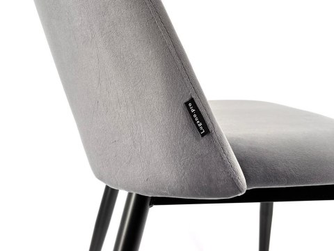 Krzesło tapicerowane GOTI GREY VELVET GOLD Lugano Krzesło tapicerowane GOTI GREY VELVET GOLD Lugano
