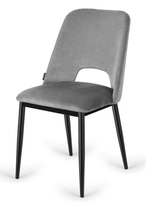 Krzesło tapicerowane GOTI GREY VELVET Lugano Krzesło tapicerowane GOTI GREY VELVET Lugano
