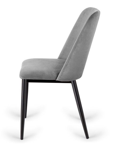 Krzesło tapicerowane GOTI GREY VELVET Lugano Krzesło tapicerowane GOTI GREY VELVET Lugano