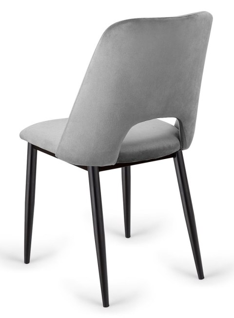 Krzesło tapicerowane GOTI GREY VELVET Lugano Krzesło tapicerowane GOTI GREY VELVET Lugano