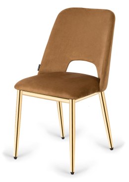 Krzesło tapicerowane GOTI TRUFLE VELVET GOLD Lugano