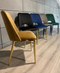 Krzesło tapicerowane GOTI TRUFLE VELVET GOLD Lugano