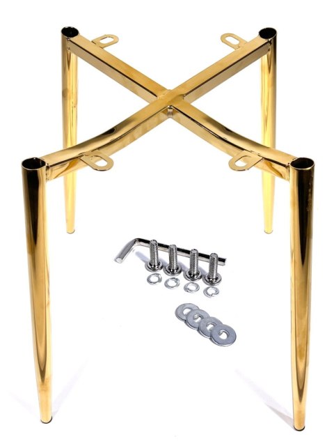 Krzesło tapicerowane MONTI BLACK PU GOLD Lugano Krzesło tapicerowane MONTI BLACK PU GOLD Lugano