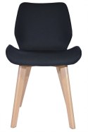 Krzesło tapicerowane SOPHIA FABRIC BLACK Lugano