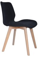 Krzesło tapicerowane SOPHIA FABRIC BLACK Lugano
