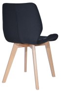 Krzesło tapicerowane SOPHIA FABRIC BLACK Lugano