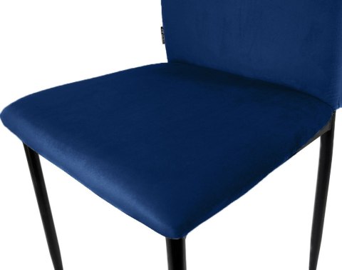 Krzesło tapicerowane VALVA DUO VELVET BLUE Lugano Krzesło tapicerowane VALVA DUO VELVET BLUE Lugano