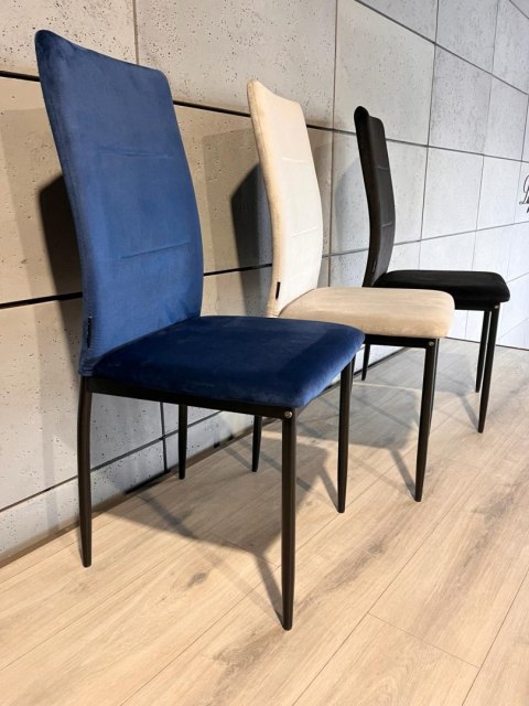 Krzesło tapicerowane VALVA DUO VELVET BLUE Lugano Krzesło tapicerowane VALVA DUO VELVET BLUE Lugano