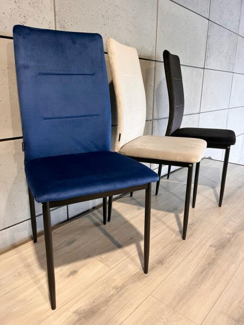 Krzesło tapicerowane VALVA DUO VELVET BLUE Lugano Krzesło tapicerowane VALVA DUO VELVET BLUE Lugano